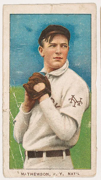 Christy Mathewson, New York, from Coupon Cigarettes Baseball Issue, 1910 — Coupon Cigarettes