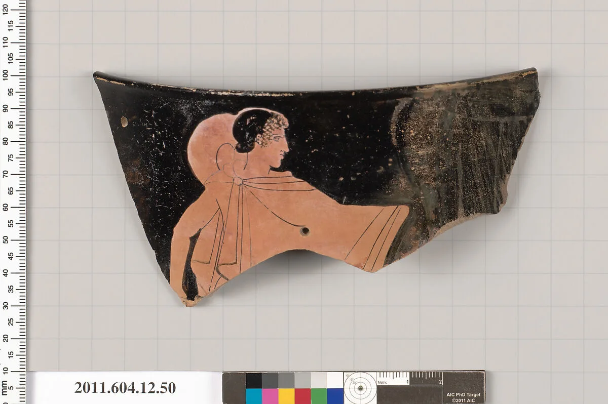 Terracotta rim fragment of a skyphos (deep drinking cup) — Unknown