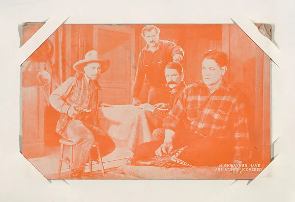 Highway men have Art Acord "covered" from Western Stars or Scenes Exhibit Cards series (W412) — Unknown