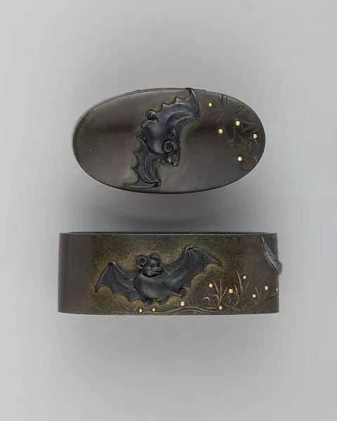 Sword-Hilt Collar and Pommel (Fuchigashira) — Unknown