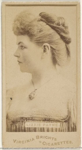 Lizzie Payne, from the Actors and Actresses series (N45, Type 1) for Virginia Brights Cigarettes