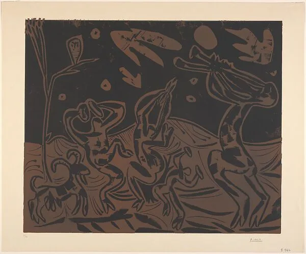 Nocturnal Dance with an Owl — Pablo Picasso|Hidalgo Arnéra|Galerie Louise Leiris