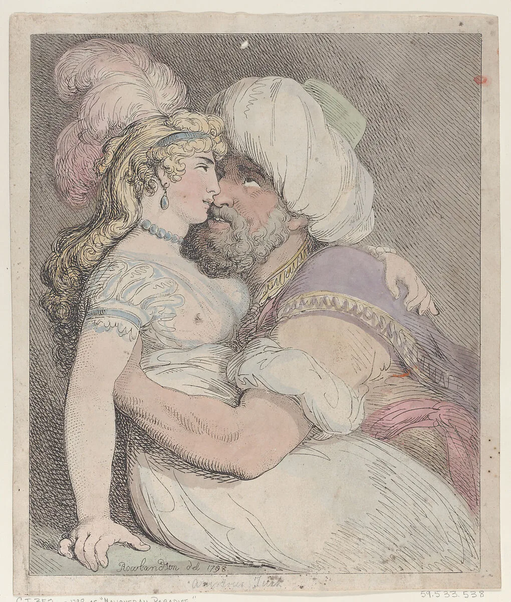 An Amorous Turk — Thomas Rowlandson