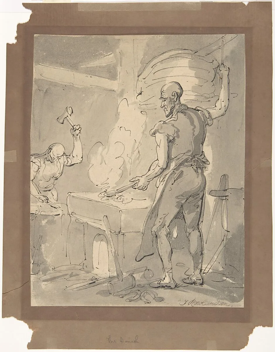 A Blacksmith — Thomas Rowlandson