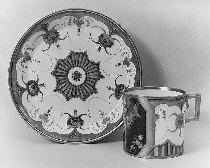 Cup and saucer — Moritz Michael Daffinger|Imperial Porcelain Manufactory |Charles de Mechel|Carle (Charles André) Vanloo