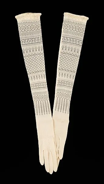 Evening gloves — Unknown