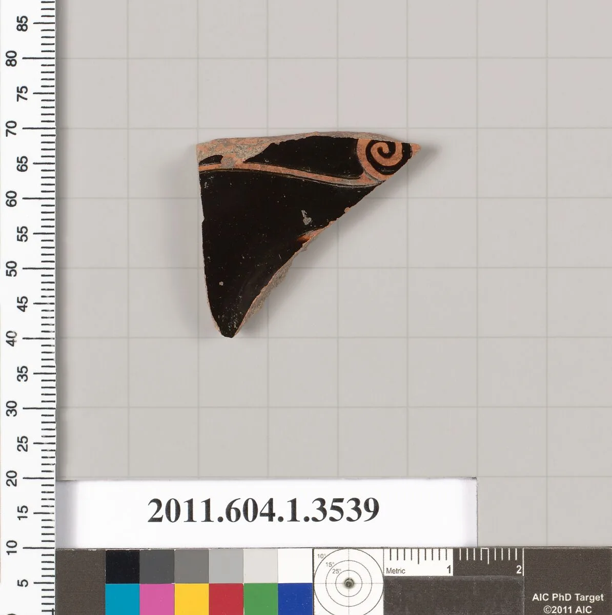 Terracotta fragment of a kylix (drinking cup) — Unknown