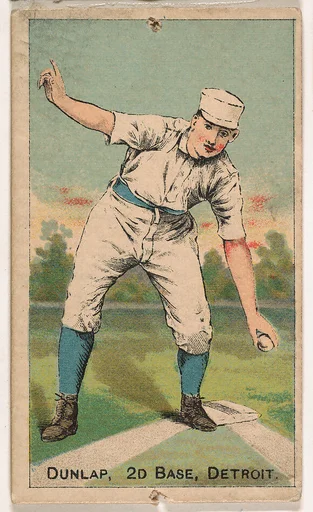Dunlap, 2nd Base, Detroit, from the Gold Coin series (N284) for Gold Coin Chewing Tobacco