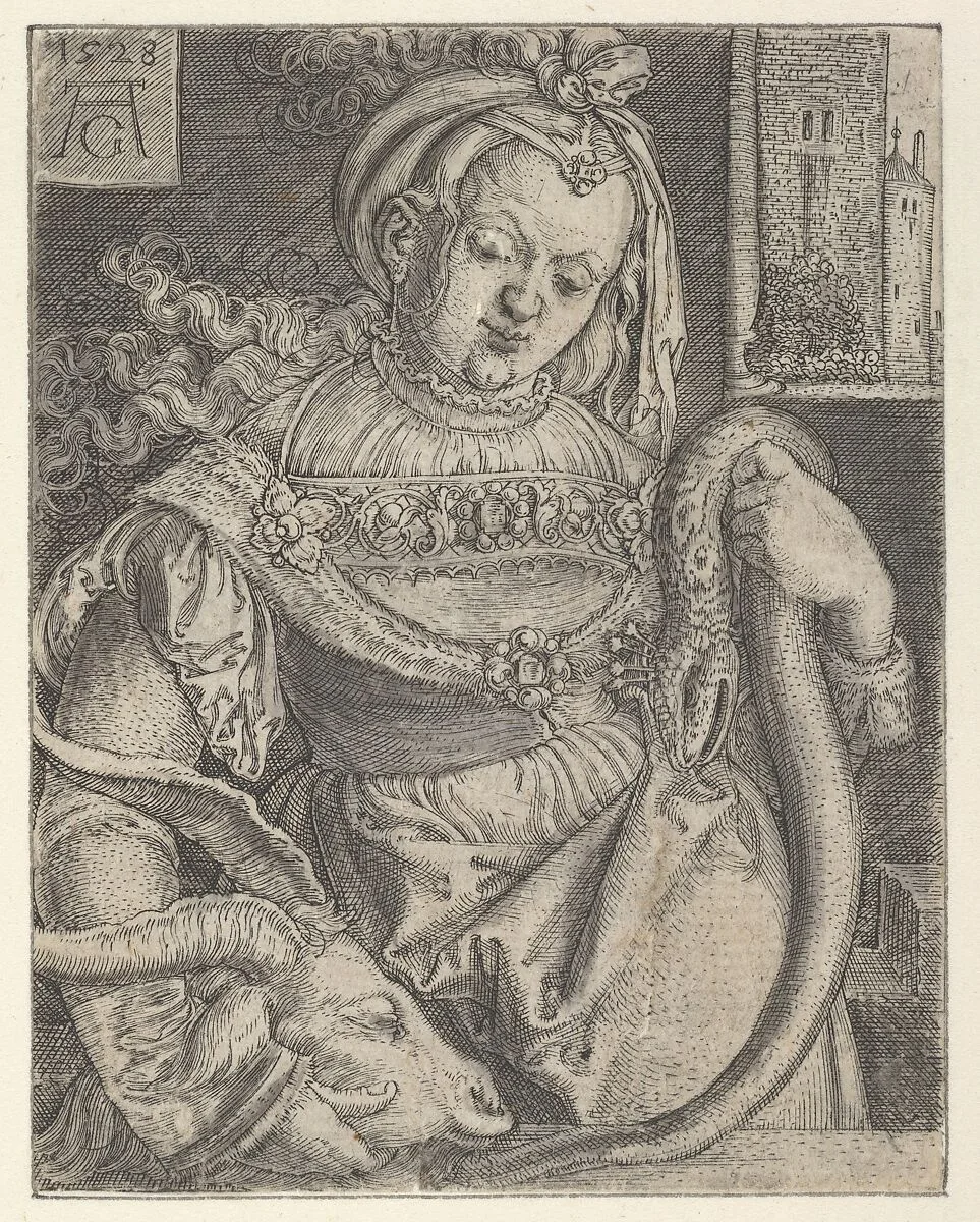 Intemperance, from Vice and Virtues — Heinrich Aldegrever