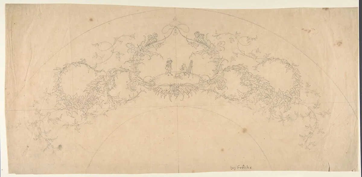 Design with a Cartouche — Anonymous, French, 19th century
