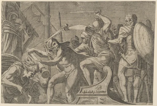 Hercules Fighting Aboard The Argonauts' Ship