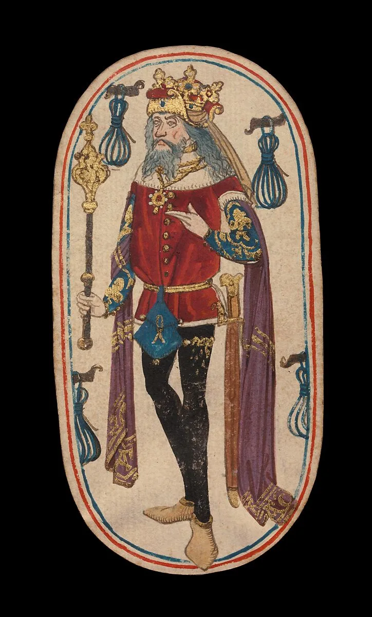 King of Tethers, from The Cloisters Playing Cards — Unknown