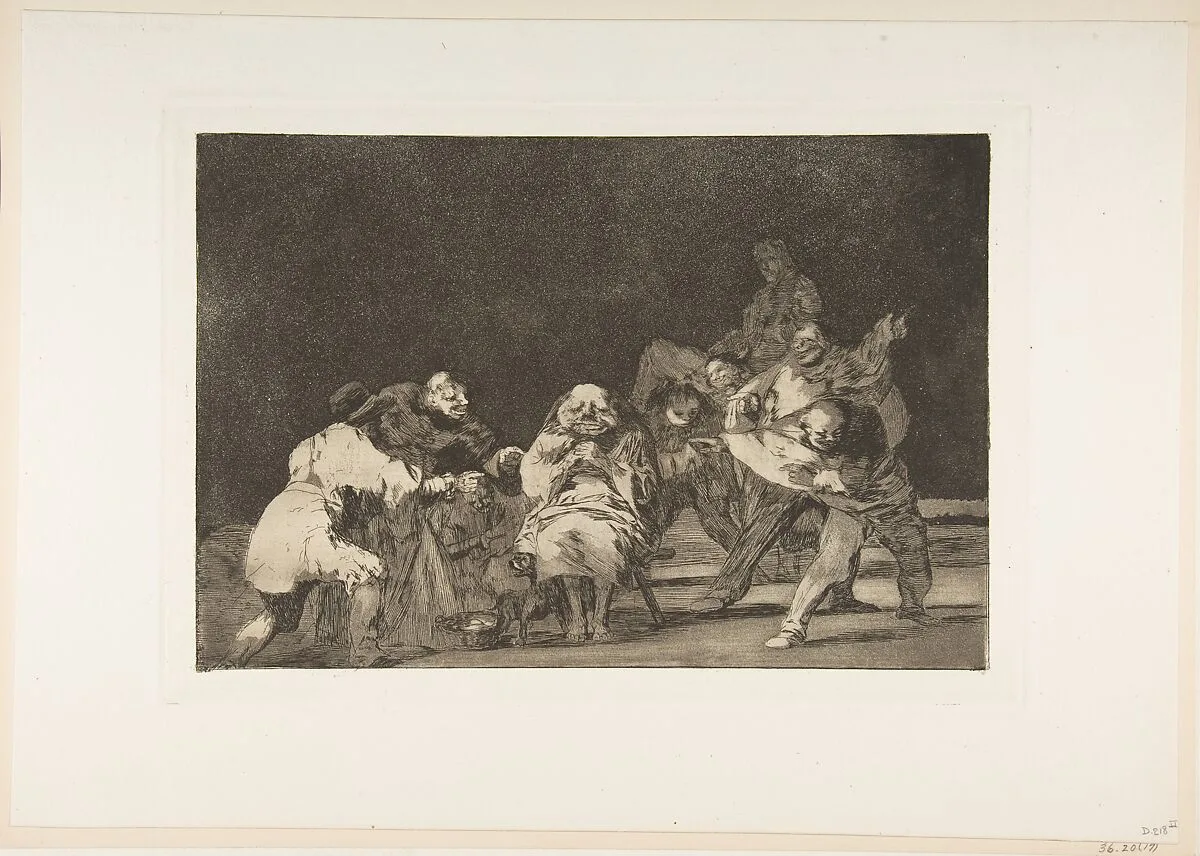 'Loyalty' from the 'Disparates' (Follies / Irrationalities) — Goya (Francisco de Goya y Lucientes)