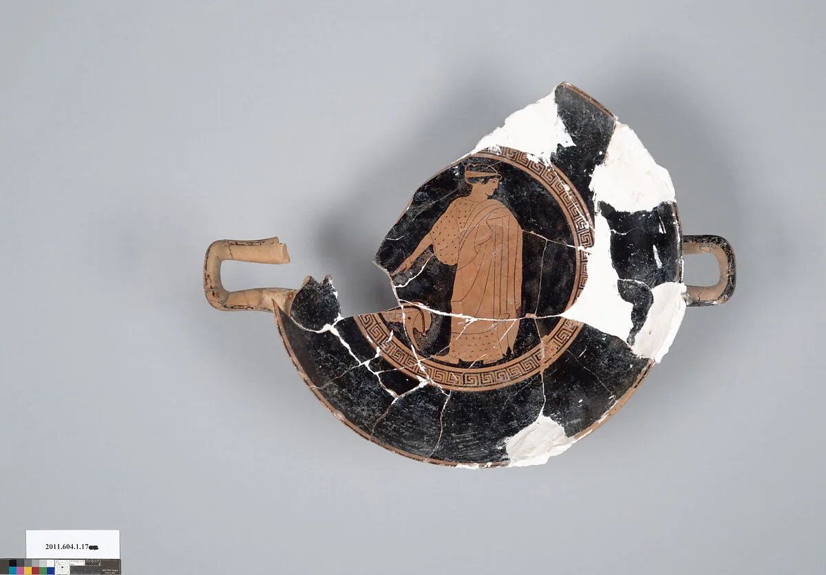 Terracotta fragments of a kylix (drinking cup) — Unknown