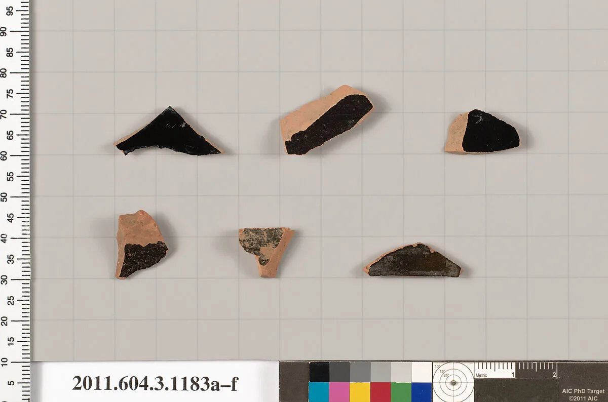 Terracotta fragments of mastoids (drinking cups with narrow base) or kyathoi (cup-shaped ladles) — Unknown