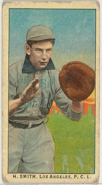 H. Smith, Los Angeles, Pacific Coast League, from the "Obak Baseball Players" set (T212), issued by the American Tobacco Company to promote Obak Mouthpiece Cigarettes — American Tobacco Company