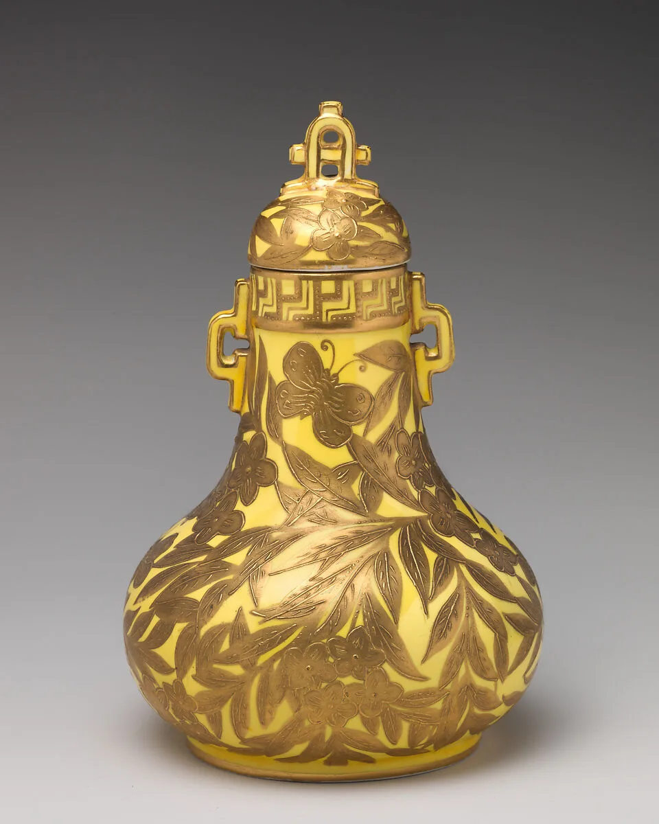 Lidded jar — Crown Derby