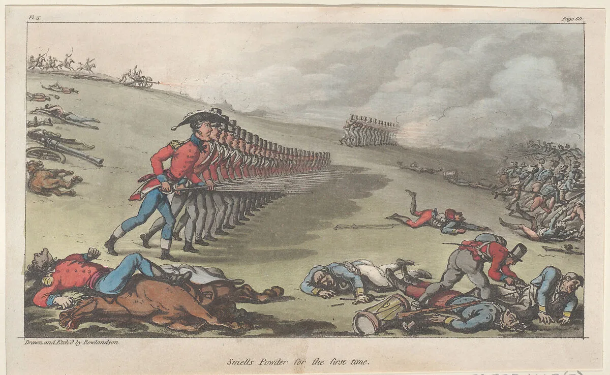 Smells Powder for the first time — Patrick Martin & Co|Thomas Rowlandson