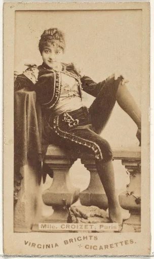 Mlle. Croizet, Paris, from the Actors and Actresses series (N45, Type 1) for Virginia Brights Cigarettes