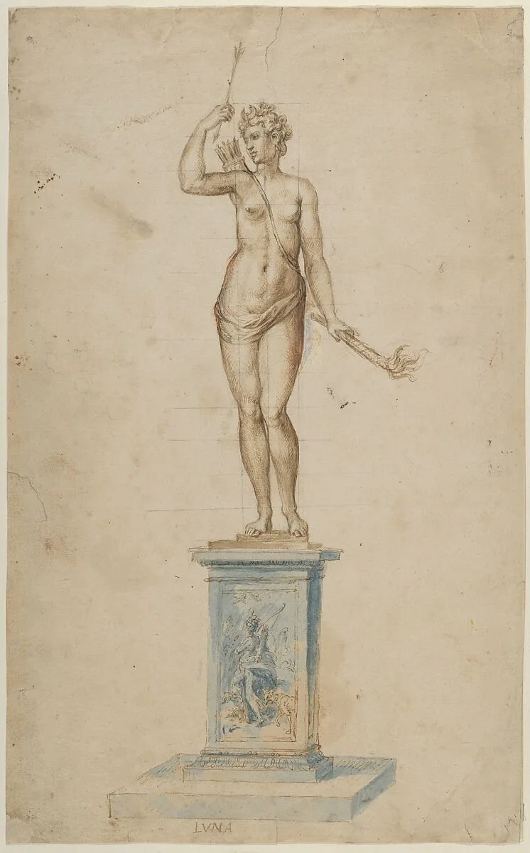 The Goddess Diana as a Personification of the Moon (Luna) — Jacques Jonghelinck