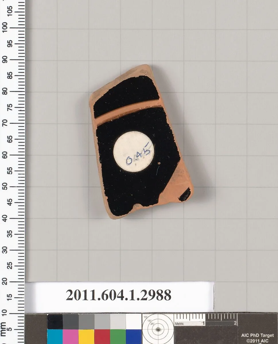 Terracotta fragment of a kylix (drinking cup) — Unknown
