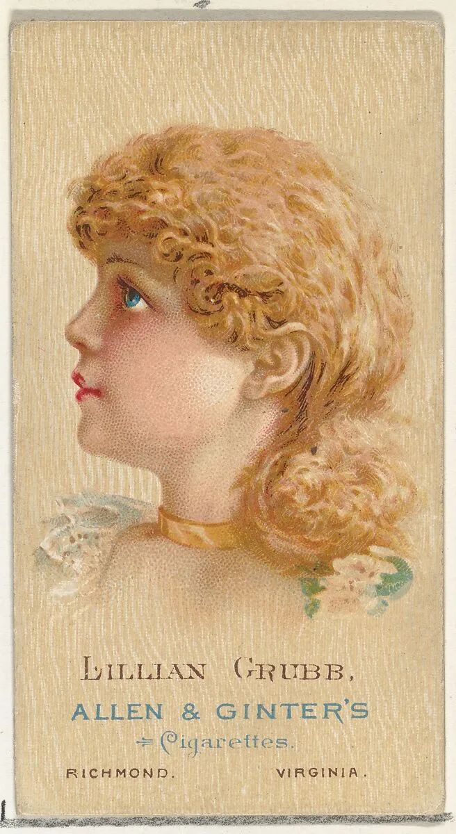 Lillian Grubb, from World's Beauties, Series 2 (N27) for Allen & Ginter Cigarettes — Allen & Ginter|Lindner, Eddy & Claus