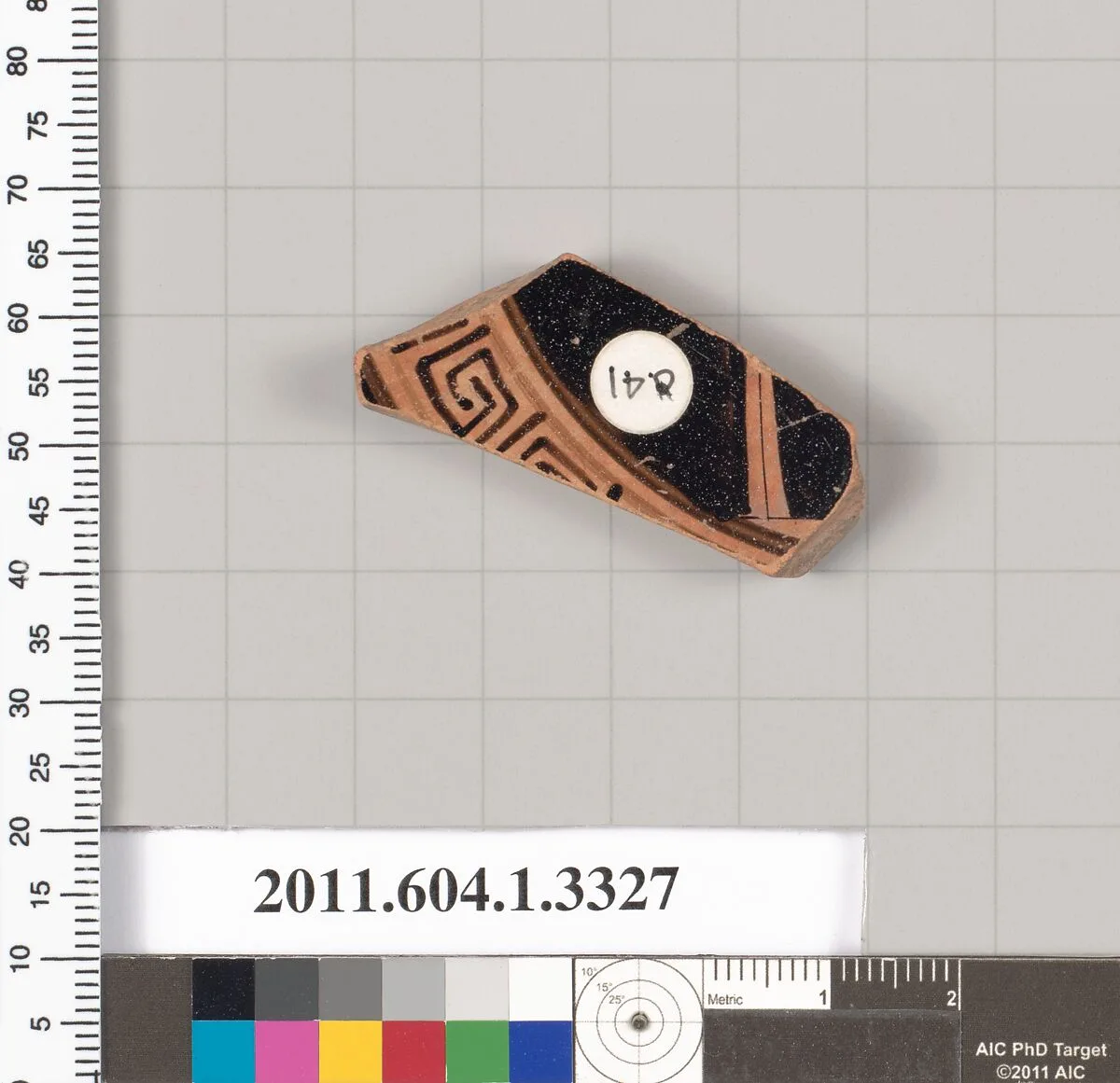 Terracotta fragment of a kylix (drinking cup) — Unknown