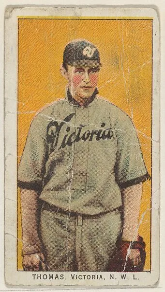 Thomas, Victoria, Northwestern League, from the "Obak Baseball Players" set (T212), issued by the American Tobacco Company to promote Obak Mouthpiece Cigarettes — American Tobacco Company