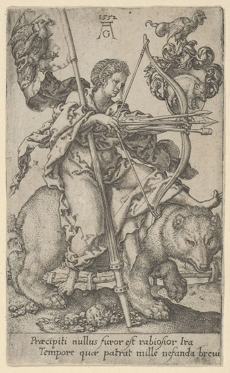 Wrath, from The Vices — Heinrich Aldegrever
