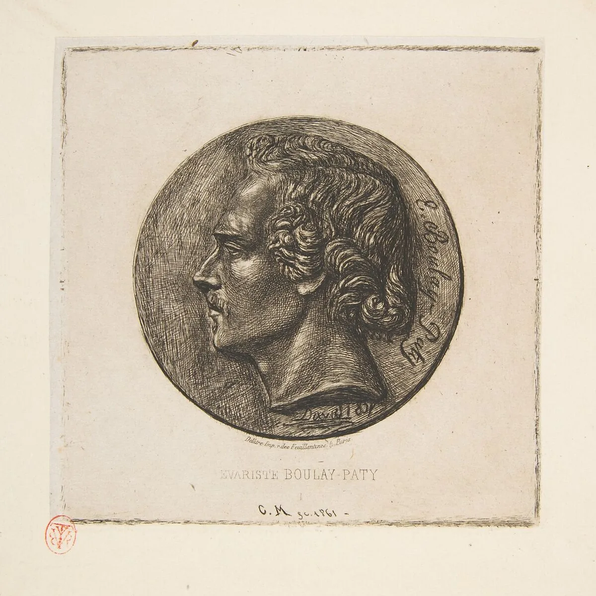 Evariste Boulay-Paty — Charles Meryon|Evariste Boulay-Paty|Pierre Jean David d'Angers