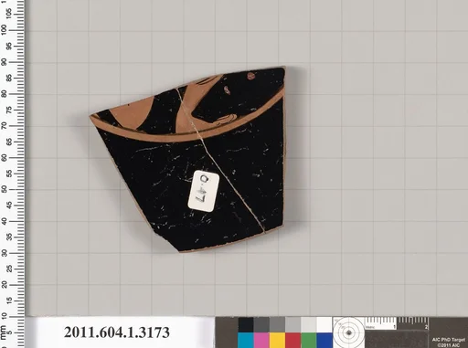 Terracotta fragment of a kylix (drinking cup)