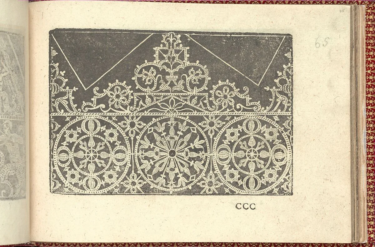 Corona delle Nobili et Virtuose Donne: Libro I-IV, page 65 (recto) — Cesare Vecellio