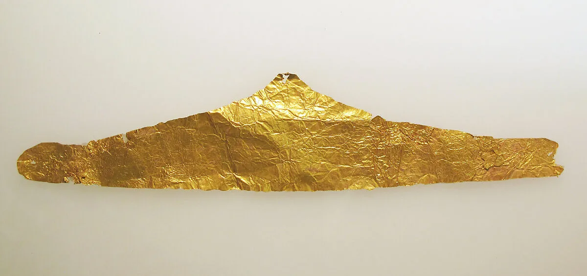 Frontlet of gold leaf — Unknown