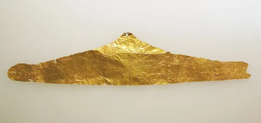 Frontlet of gold leaf