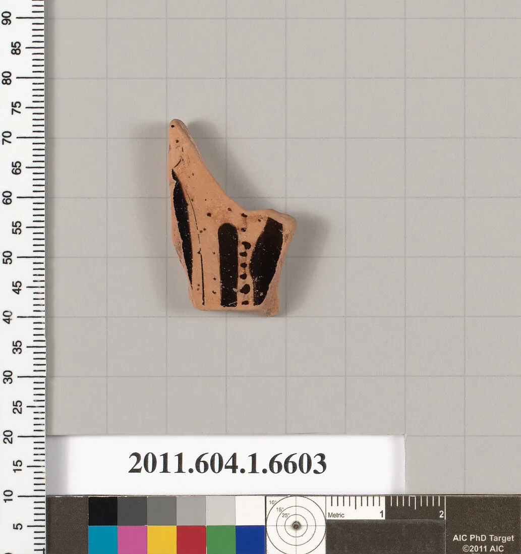 Terracotta fragment of a kylix (drinking cup) — Unknown