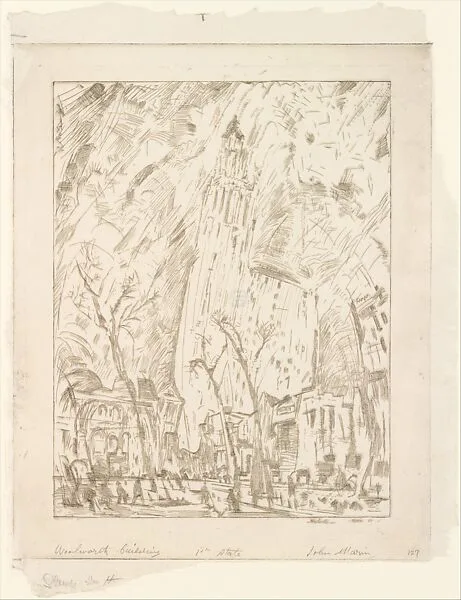 Woolworth Building (The Dance) — John Marin