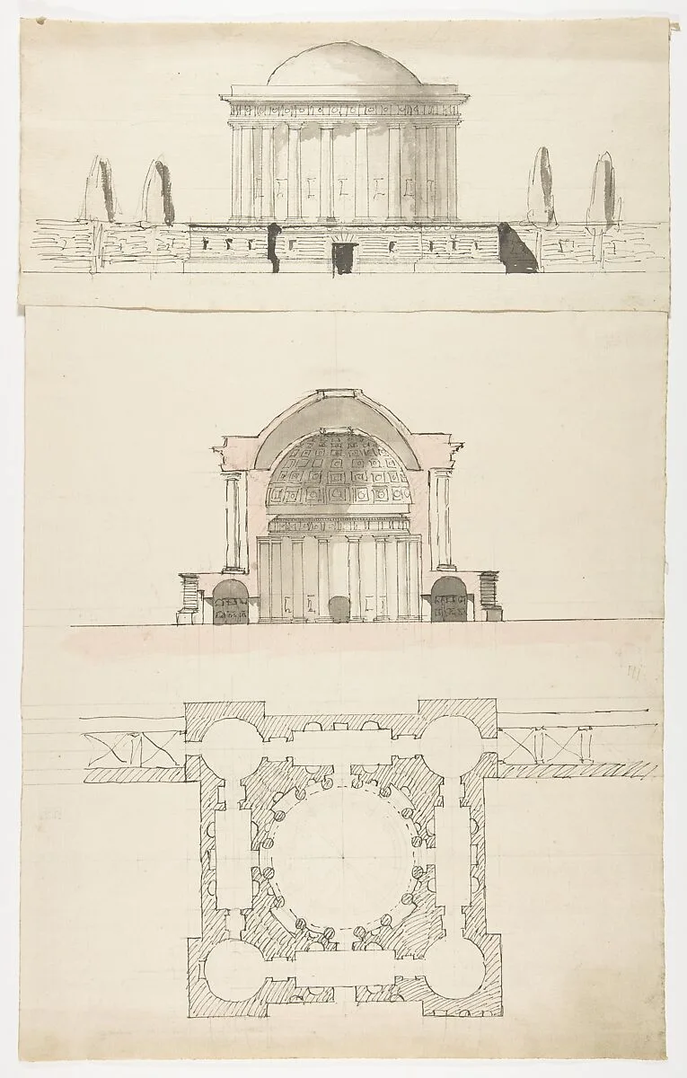 Architectural Drawing — Nicolas François Barbier