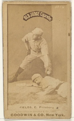 John Joseph "Jocko" Fields, Catcher, Pittsburgh, from the Old Judge series (N172) for Old Judge Cigarettes