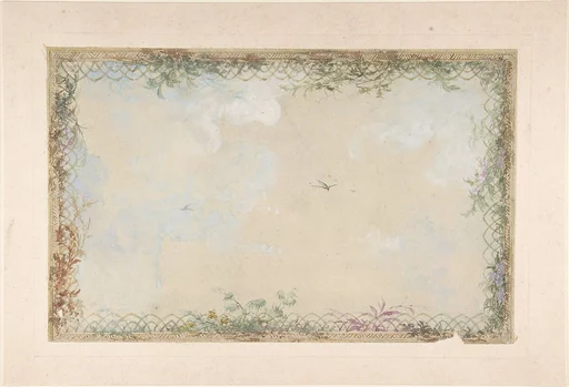 Designs for Ceilings with Clouds and Birds