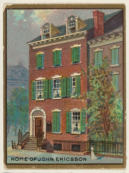 Home of John Ericsson, from the "Historic Homes" series (T69), issued with Helmar Cigarettes by S. Anargyros Tobacco Company — S. Anargyros Tobacco Company
