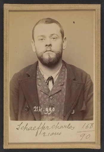 Schaffer. Charles. 28 ans, né à Paris Xle. Ébéniste. Association de malfaiteurs. 2/3/94