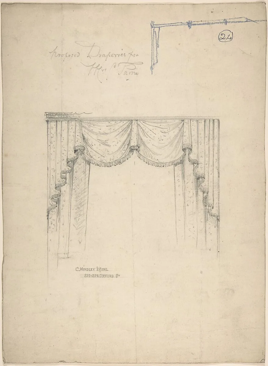 Design for Curtains — Charles Hindley and Sons