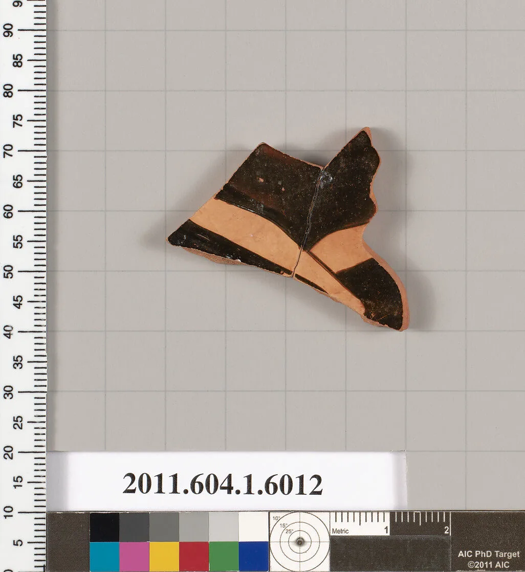 Terracotta fragment of a kylix (drinking cup) — Unknown