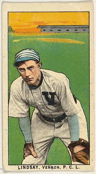 Lindsay, Vernon, Pacific Coast League, from the "Obak Baseball Players" set (T212), issued by the American Tobacco Company to promote Obak Mouthpiece Cigarettes — American Tobacco Company