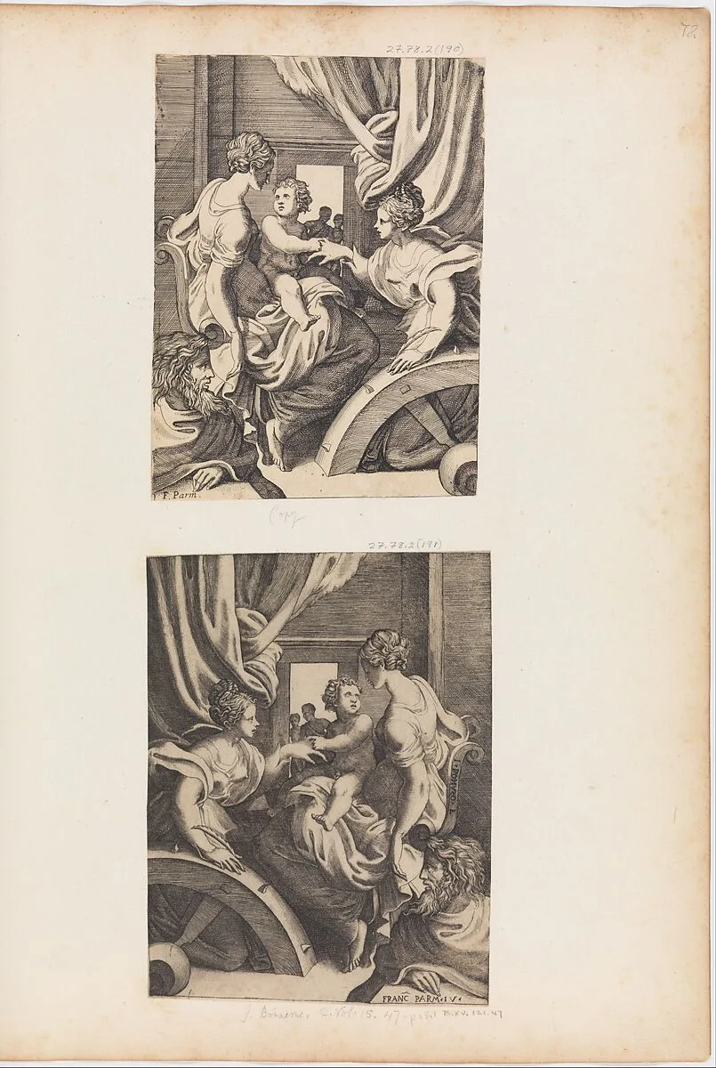 The Mystic Marriage of St. Catherine — Giulio Bonasone|Parmigianino (Girolamo Francesco Maria Mazzola)
