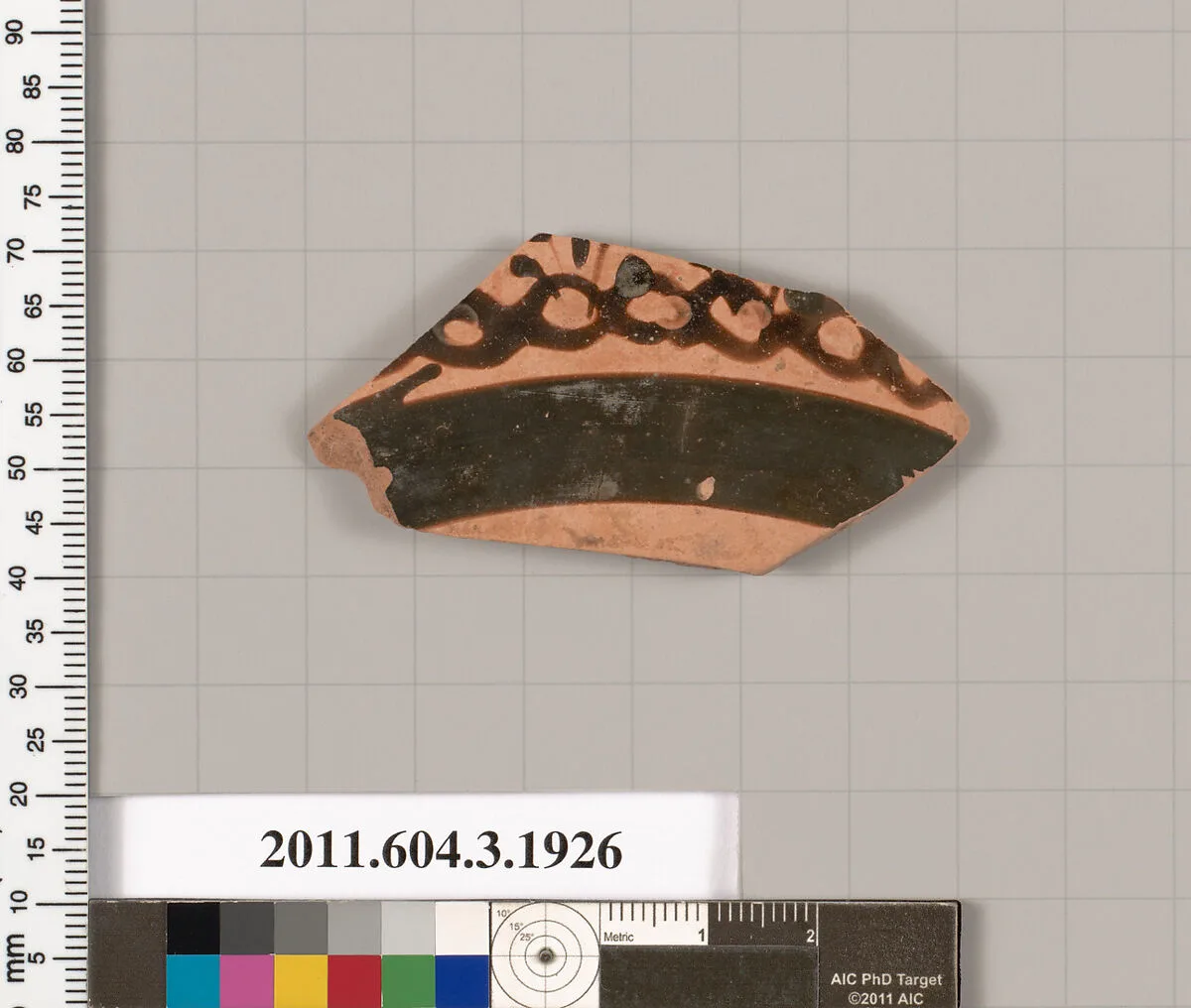 Terracotta fragment of a kylix (drinking cup) or a skyphos (deep drinking cup)? — Unknown