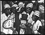 [Detail of "The Conflict Over Slavery" Panel of Diego Rivera's Mural for the New Worker's School, New York City]