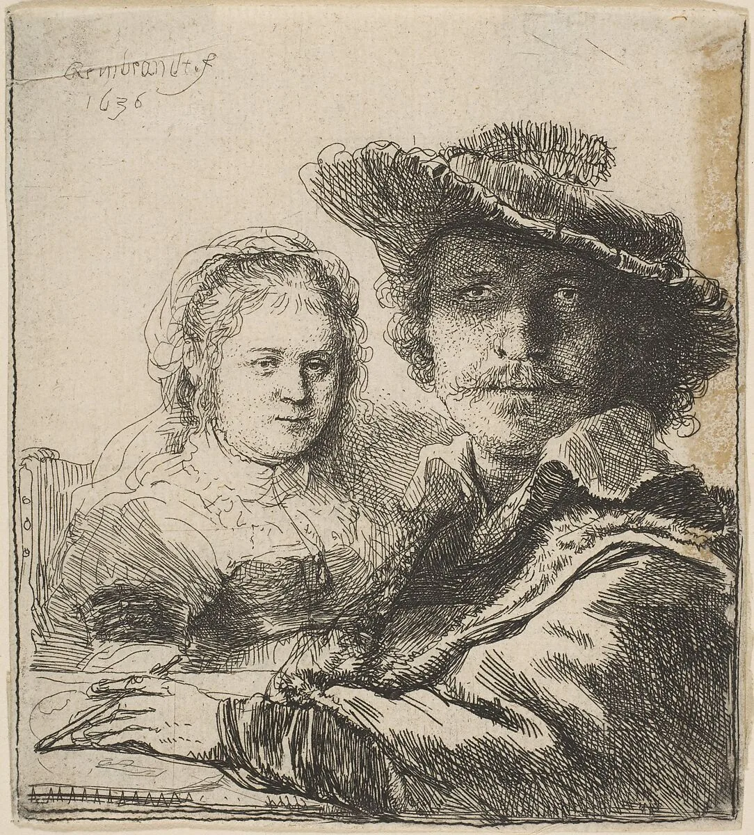 Self-Portrait with Saskia — Rembrandt (Rembrandt van Rijn)