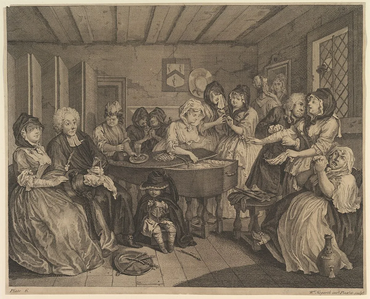 A Harlot's Progress, Plate 6 — William Hogarth