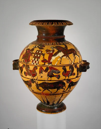 Terracotta hydria (water jar)